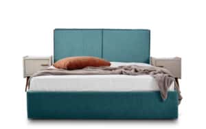 Ντυμένο Κρεβάτι Ammos (Minerva Blue)