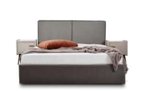 Ντυμένο Κρεβάτι Ammos (Stone Grey)