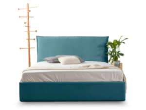 Ντυμένο Κρεβάτι Harmony (Minerva Blue)