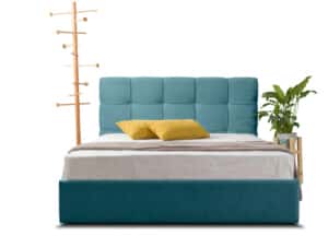 Ντυμένο Κρεβάτι Olympos (Minerva Blue)