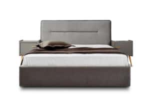 Ντυμένο Κρεβάτι Vienna (Stone Grey)